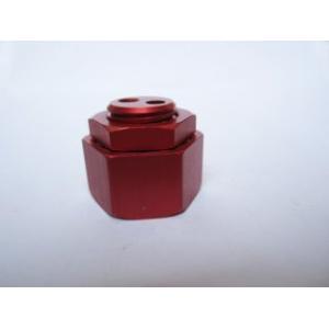 Red Anodized Aluminum Union Nuts for Bolt and Nut Manufacturing