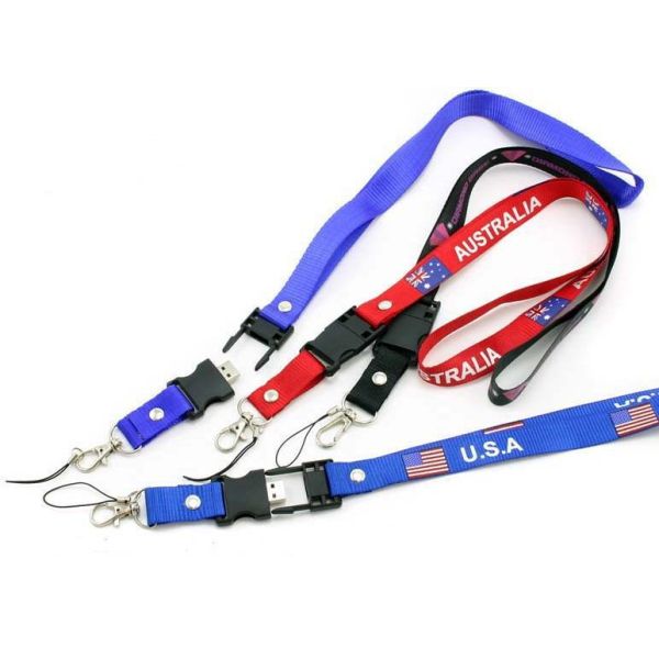 Quality Kongst Convenient Noble Plastic Usb Stick with Colorful Sling wholesale