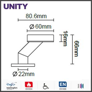 Stainless Steel Fire Door Lever Handle EN1906 and EN1634 Satin Finish
