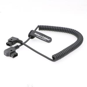 D- Tap Male To Dtap Male Coiled Extension Cable For DSLR Rig Battery