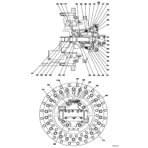 LB00793 Coupling CASE Excavator Spare Parts For CX330C CX350 CX460