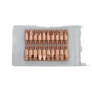 Gas Power Copper Mig Welding Torch Upper Contact Tip M6 28 0.8MM for TIG