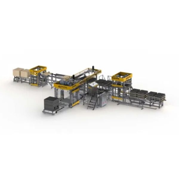 Touch Screen Automatic Packaging And Palletizing Solutions For Different