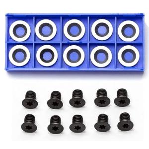 15mm Round Shape DIY Carbide Woodturning Tools Replacement Set 10PCS