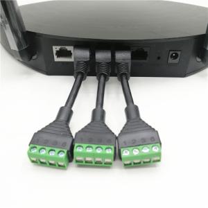 POE Cable RJ45 Network Female Jack DC Power Plug to Screw Terminals Adapter for