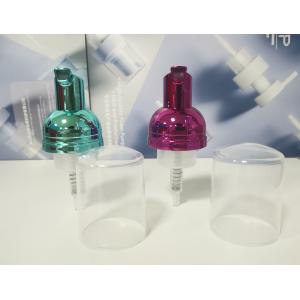 White Plastic Foam Bottle Pump With 1.5cc Output Transparent Housing For