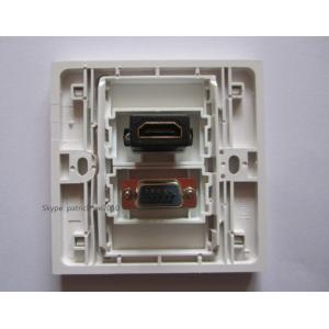 In Stock On Sale HDMI + VGA Panel HDMI1.4 Version 86x86mm White Socket Panels PC