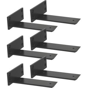 China Heavy Duty Industrial Iron Rustic Farmhouse Wall Hanging Bracket with Powder Coating on sale