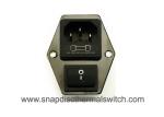 Lightweight AC Power Line Noise Filter Snap In Versions With On / Off Switch