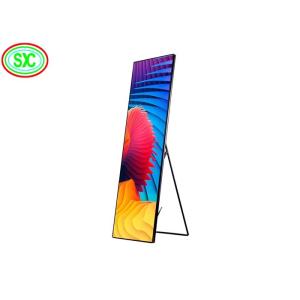 High Brightness LED Full Color Poster Display P2.5 Indoor Floor Stand Advertisin