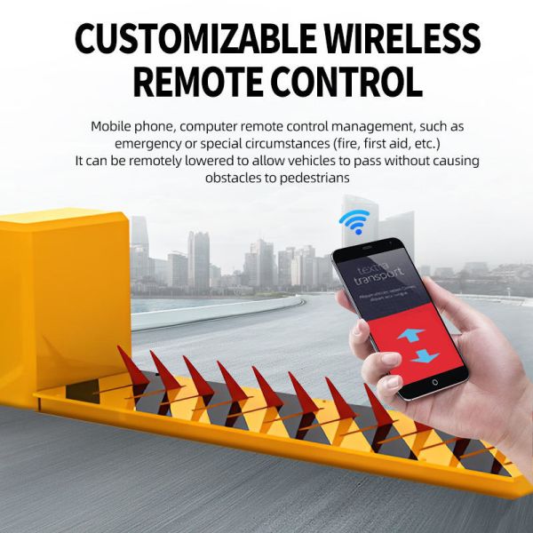 Electric Buried-type Tyre Killer with 90W Power 1-2s Lifting Time and 1m to 6m Body Length