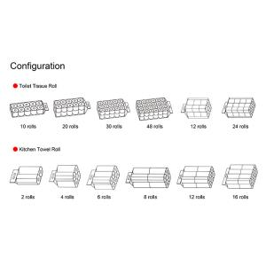 LDPE Film Wrapping 30rolls Kitchen Towel Machine For Bundling