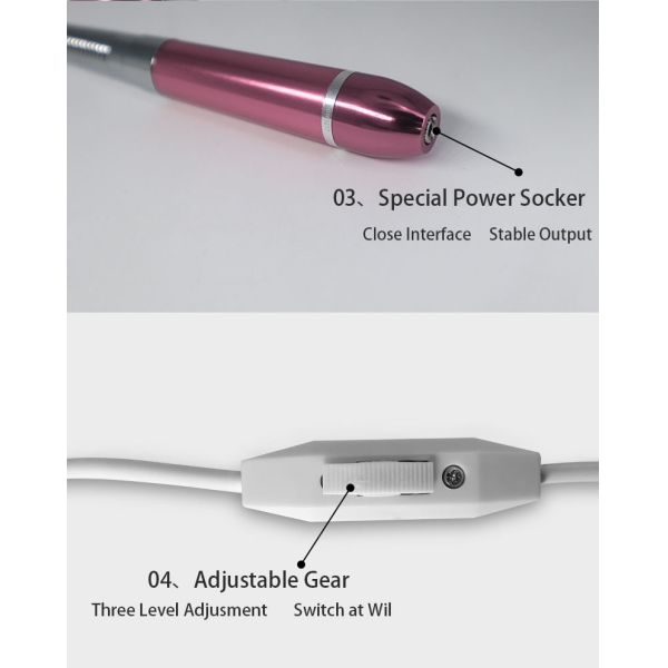 Rose Red Blue Silver Permanent Makeup Machine 6V Regular Needle