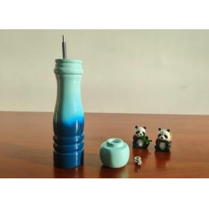 Rubber Wood Salt / Spices / Pepper Grinder Colorful Style