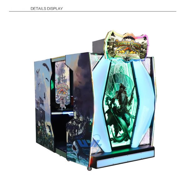 A Pirate Boat Shooting Game Machine 55 Inch LCD Monitor With 12 Months Warranty