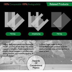biodegradable and compostable shopping checkout bag, recycled plastic shopping