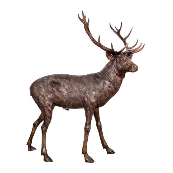 Europe Regional Feature Bronze Sika Deer Sculpture for Custom Metal Animal Statues
