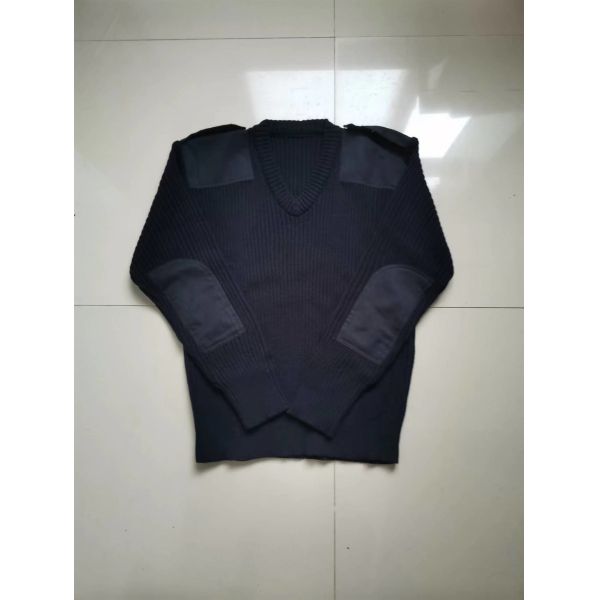 Quality military pullover ， police sweater， wool sweater，wool polyester pullover wholesale