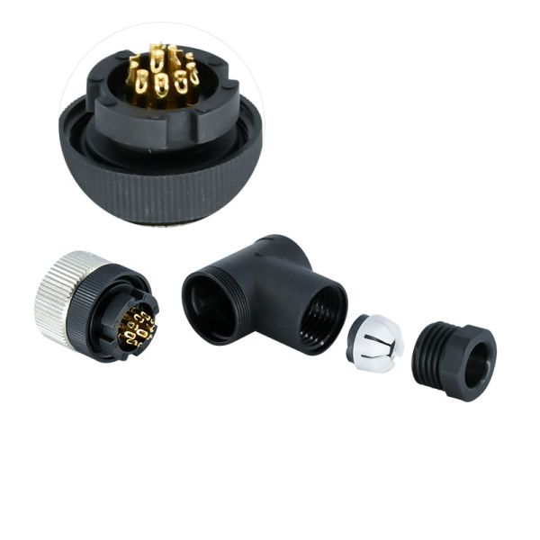 Male Female Waterproof Cable Connector 3 - 17 Pin M5 M8 M9 M12 M16 M Series Connector