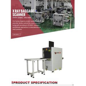 Security Checkpoints X Ray Baggage Scanner For Prison / Subway , 0.20m/S