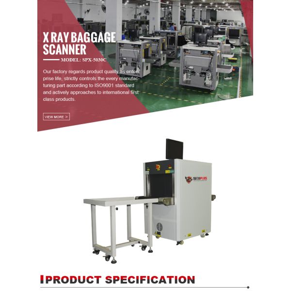 Security Checkpoints X Ray Baggage Scanner For Prison / Subway , 0.20m/S