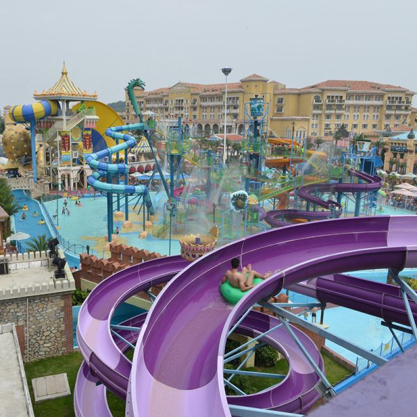 Quality Water Playground Exciting Pool Slide Curve Water Slide Outdoor Park Games Water Floating Entertainment wholesale