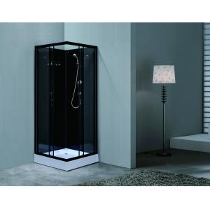 Cheap Stylish Shower Room With Matt Black And Tempered Glass For Durable And Customizable for sale