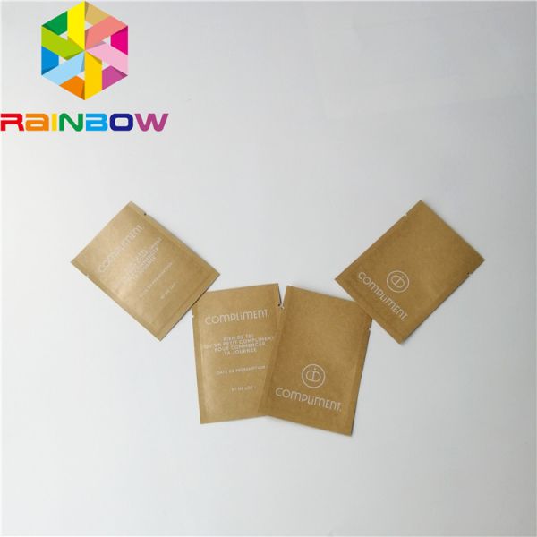 Quality Small Recycled Brown Kraft Paper Custom Printing Aluminum Foil Moisture Proof wholesale