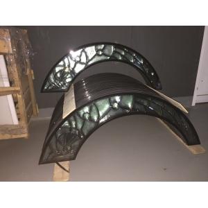 handmade decorative glass panel from China factory 2017