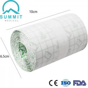 Cheap Waterproof PU Wound Dressing Roll , Acrylic Acid Adhesive Transparent Film Dressing for sale