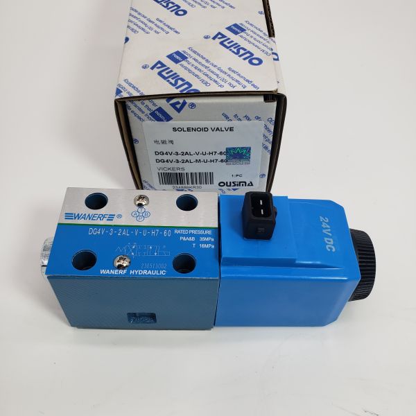 Quality 24V Hydraulic Solenoid Valve DG4V-3-2AL-V-U-H7-60 DG4V-3-2AL-M-U-H7-60 For Vickers wholesale