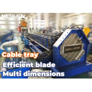 Dual Size Hydraulic Cutter Cable Tray Roll Former 20m/min For Fast Production