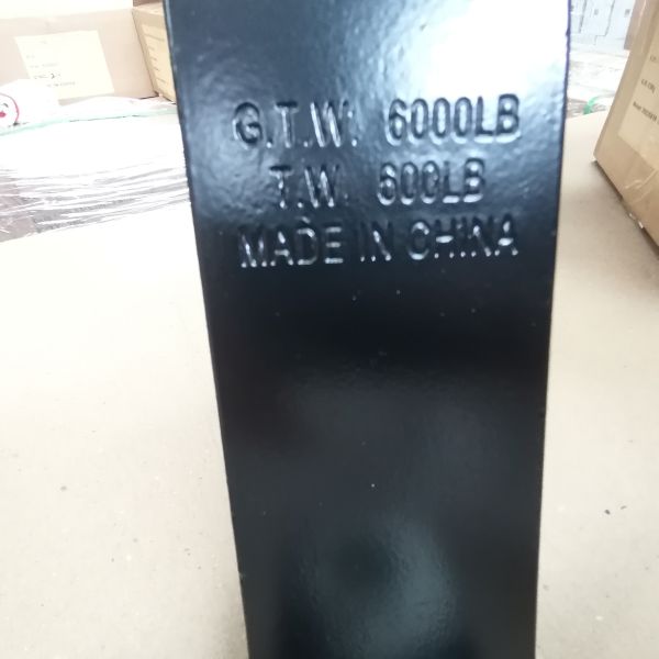 6" Drop 4-3/4'' Rise Trailer Ball Mounts Black Poweder Coated 6000 GTW