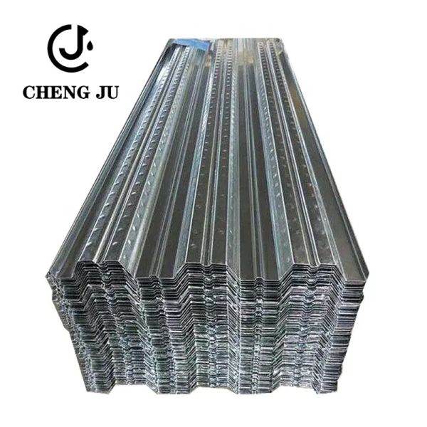 Galvanized Floor Decking Sheet 0.6-1.2mm Zinc Coated Metal Building Material