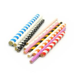 Coloured Decorative Biodegradable Paper Drinking Straws 6mm 8mm 10mm