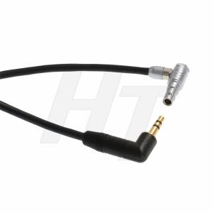 3.5mm 1/8'' TRS to Right Angle Lemo 00B 5 Pin Audio Cable for ARRI Alexa Mini Z