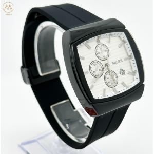 Custom White Dial Luxury Men's Watch Multiple Color Analog Display