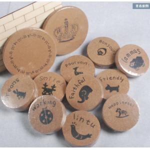 Mini Cartoon Cork Coaster with silkscreen printed logo, customized size is