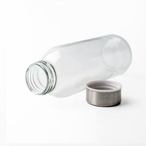 Personalized Custom 350Ml 500Ml 16Oz Transparent Glass Water Bottle With