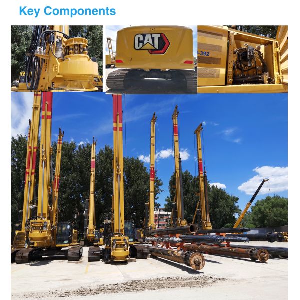 200kN.m Electric Control Platform Piling Rotary Drilling Rig Machine