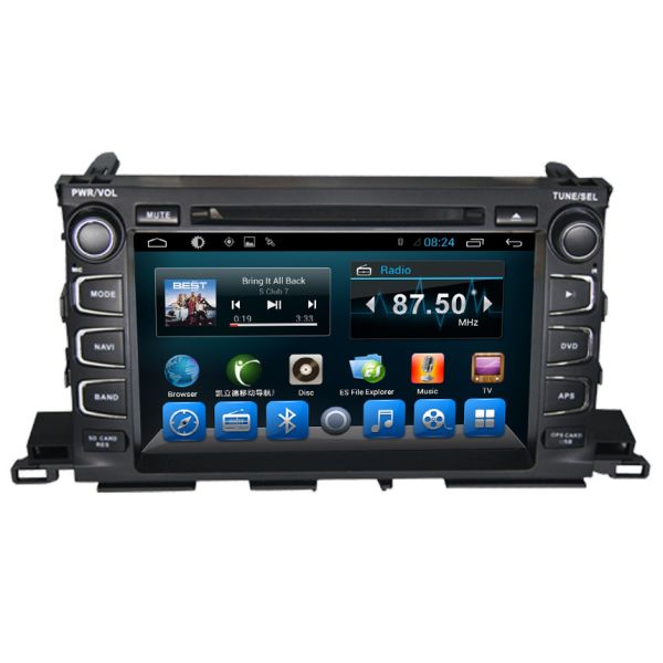 Quality Highlander XU50 Series Toyota Dvd Navigation Custom Design And Logo wholesale