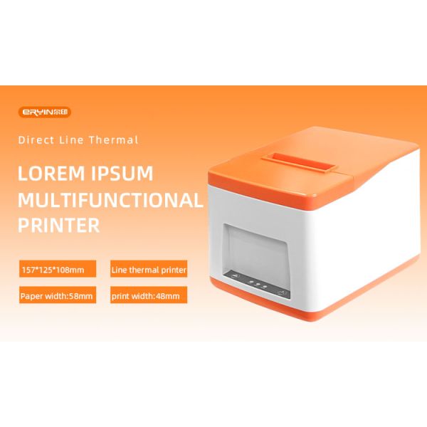 AC Adapter Included 58mm Usb Bluetooth Thermal Printer for Barcode and Receipt Printing