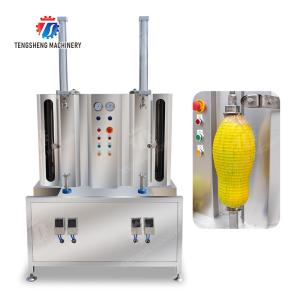 Melon and fruit double head with single cutter peeling machine pineapple Peeling