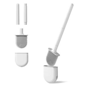 Cheap Removable Handle Toilet Brush And Holder Set TPR For Bathroom Mounted for sale