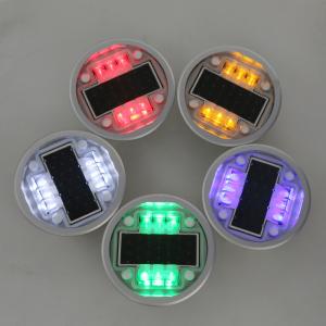 Cat Eye Road Raised Marker Warning Lights Led Solar Cell Cast Aluminum Material