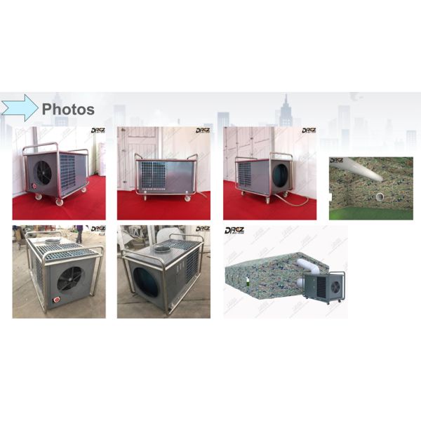 Commercial Horizontal Portable Tent Air Conditioner , All Metal Structure Tent AC Unit