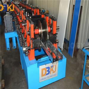 PLC Touch cz Purlin Roll Forming Machine For 100-300mm Sizes 5 Tons Hydraulic