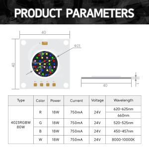 80W Constant COB LED Chip