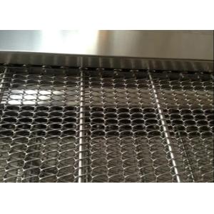 China Cleaning Carrot 304 Stainless Steel Chain Mesh Conveyor Belt Anti Oxidization on sale