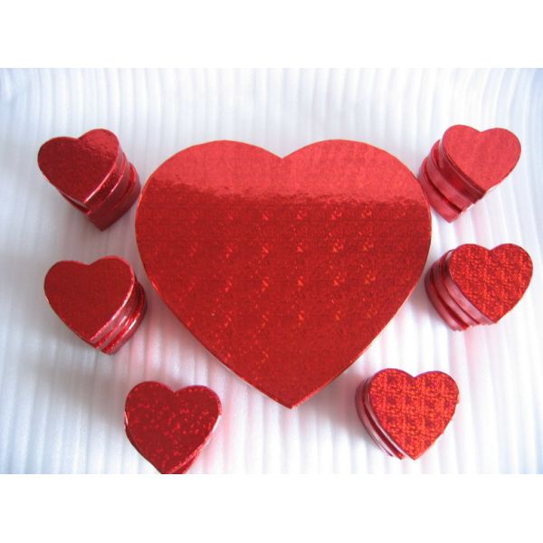 Custom luxury fancy heart shape cardboard box for gift packaging